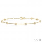 Ashi 3/4 CTW Diamond Station Bracelet