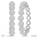 Ashi 1 CTW Lovebright Diamond Hoop Earrings