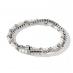 John Hardy Classic Chain Pearl Wrap Bracelet