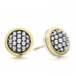 Lagos Two Tone Caviar Stud Earrings