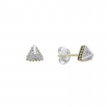 Lagos 6mm Small Pyramid Diamond Stud Earrings