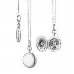 Slim Nan Locket Necklace with Engraved Accents