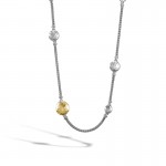 Dot Gold and Silver Station Sautoir Necklace