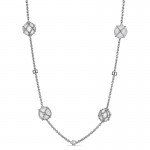 Judith Ripka Isola Long Station Necklace with Mother of Pearl