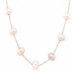 6-6.5MM Pink Fresh Water Pearl Necklace