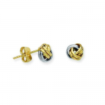 Small Love Knot Earrings 10K