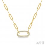 Ashi 1/4 CTW Paper Clip Diamond Necklace