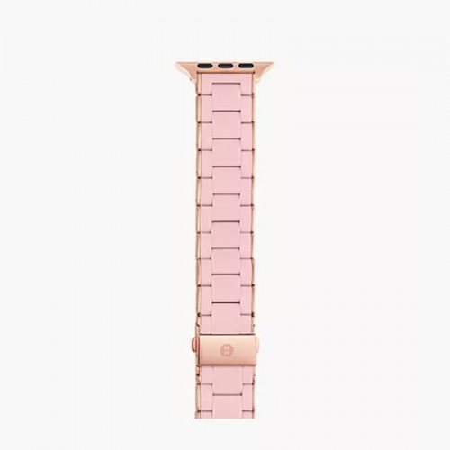 Michele Barley Pink Silicone for Apple Watch