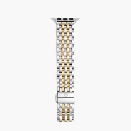 38/40/41mm and 42/44/45/49mm Two-Tone 18K Gold-Plated Bracelet Band for Apple Watch ®