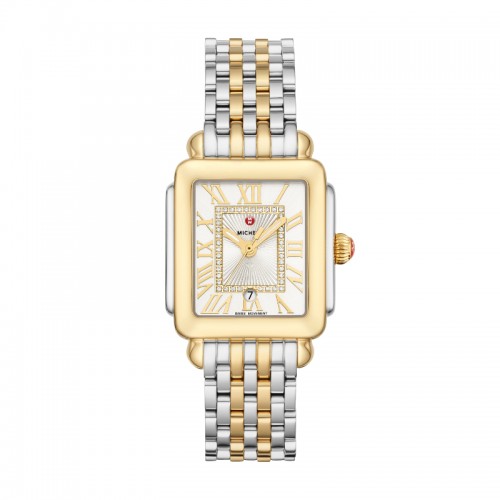 Deco Madison Mid Two-Tone 18K Gold Diamond Dial Watch