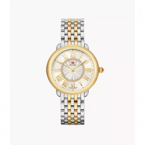 Serein Mid Two-Tone 18K Gold Diamond Dial Watch