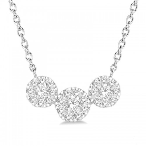 Ashi 1/2 CTW Triple Circle Lovebright Necklace