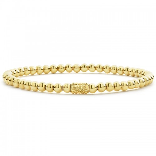 Lagos Caviar Gold 4mm Bead Bracelet