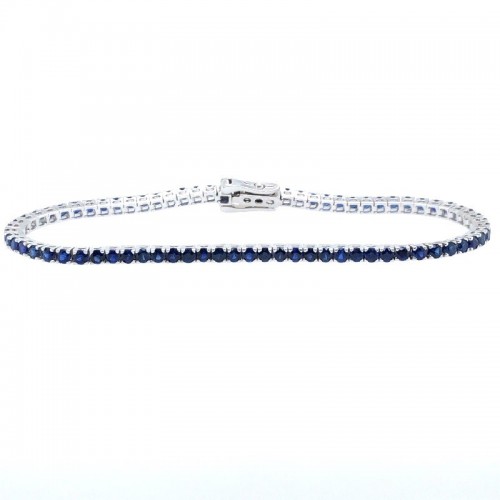 Blue Sapphire Tennis Bracelet