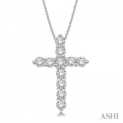 Ashi 1/2 CTW Diamond Cross