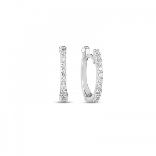 Roberto Coin Earrings With Micropave Diamonds