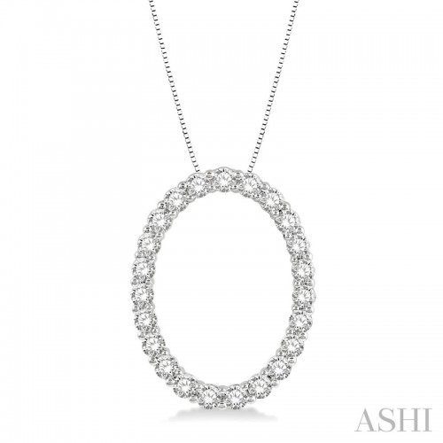 Ashi 1 CTW Oval Diamond Pendant