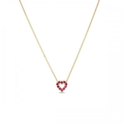 Roberto Coin 18K Ruby and Diamond Reversible Heart Necklace