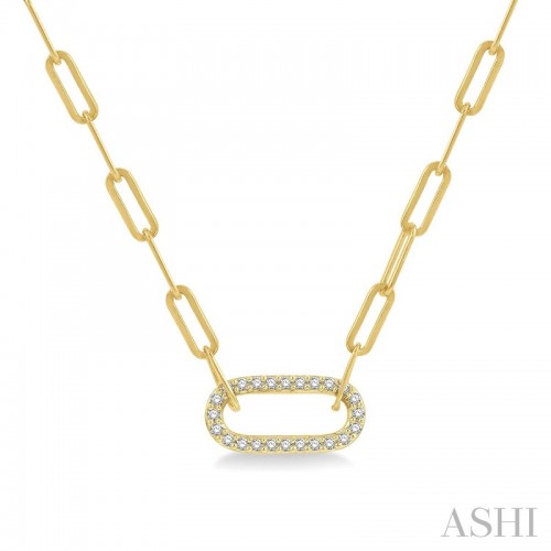 Ashi 1/4 CTW Paper Clip Diamond Necklace