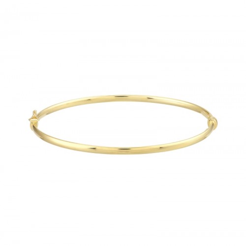 Polished Bangle in 14K Yellow Gold