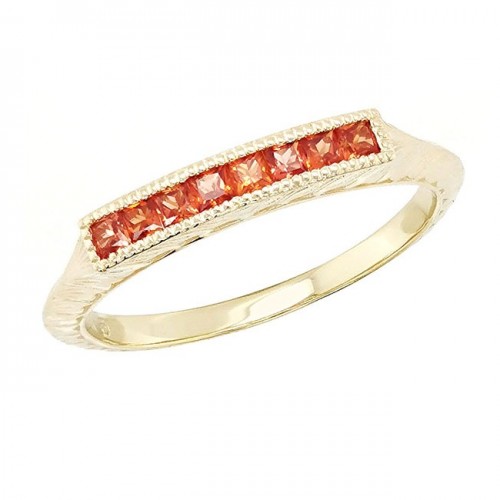 Orange Sapphire Channel Band