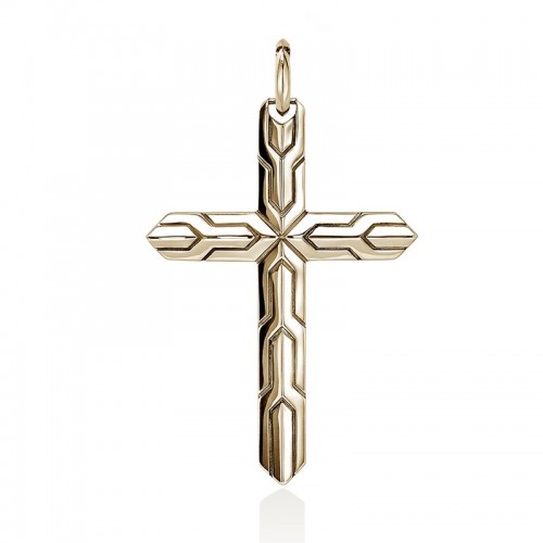 John Hardy Essential Cross Pendant in 14K Yellow Gold
