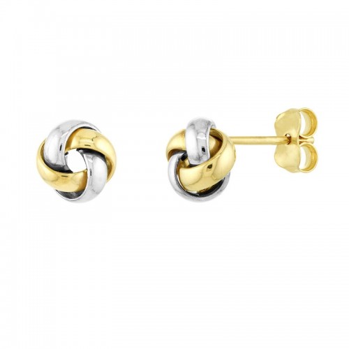 4 Loop Love Knot Post Earrings