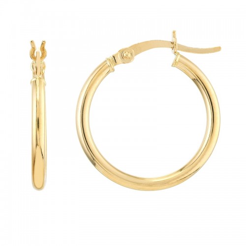 Polished 10KY Hoops 2X20MM