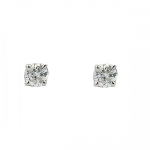0.50 Carat Diamond Studs in 14K White Gold
