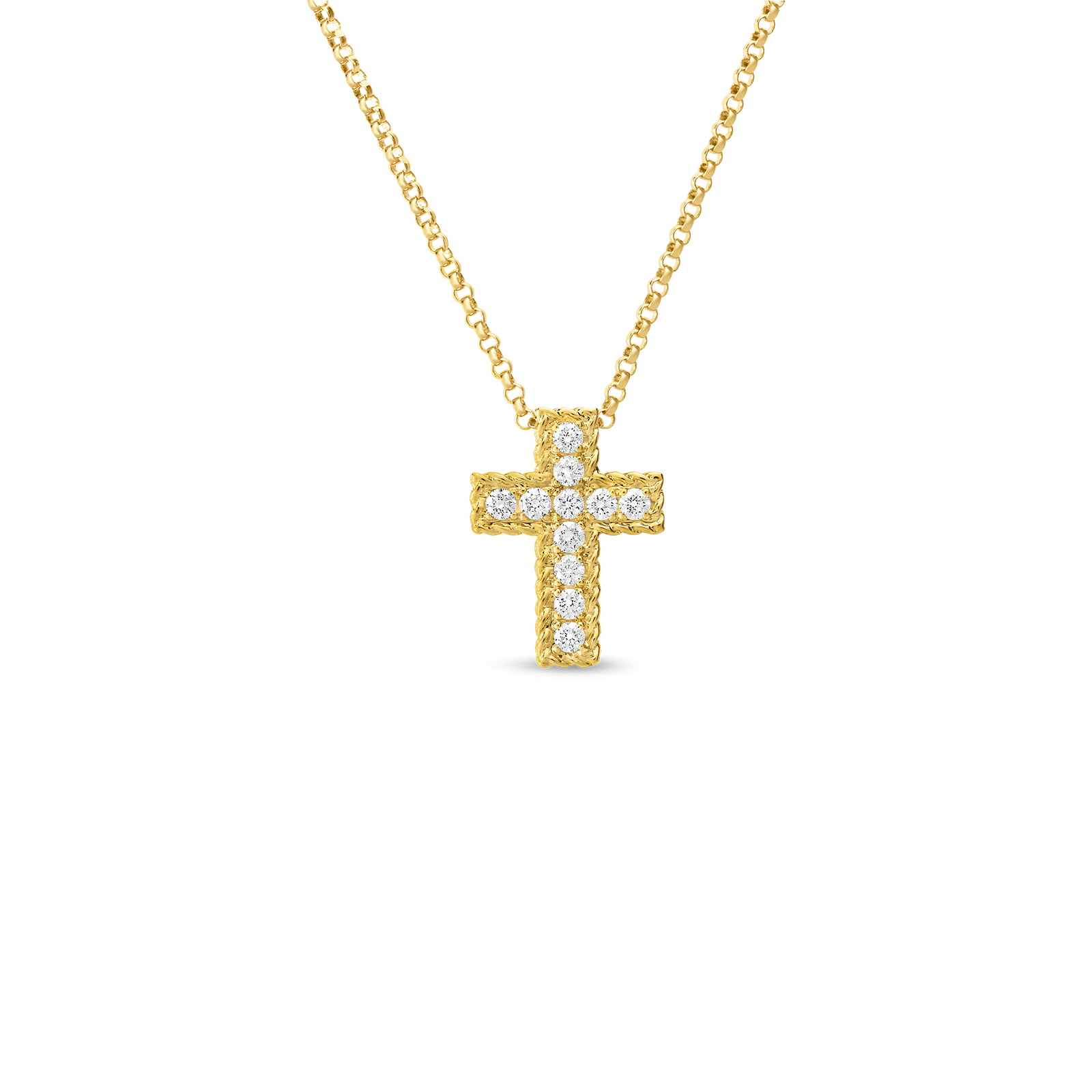 Barocco Diamond Cross Necklace image