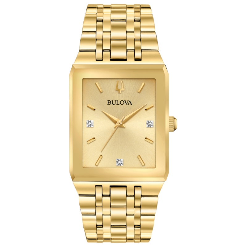 Bulova Modern BUL Quadra Mens Watch - 97D120