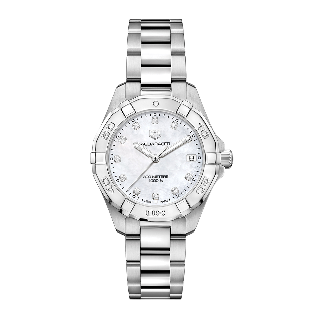 Aquaracer 300M Steel Bezel Quartz Watch WBD1314.BA0740