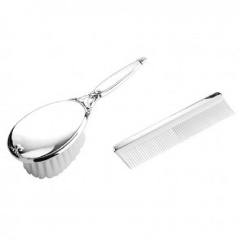 STERLING SILVER BABY BRUSH AND COMB SET GBABY0440